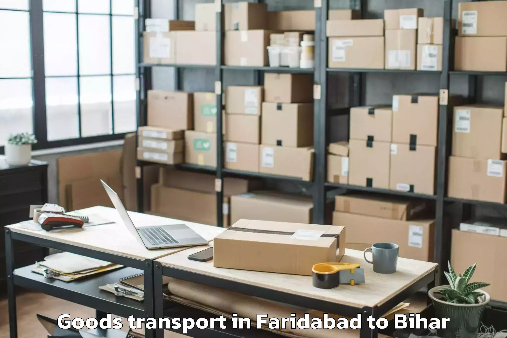 Faridabad to Biraul Goods Transport